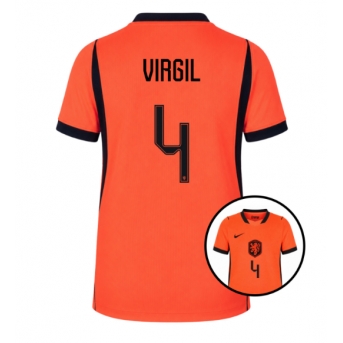 Billige Fotballdrakt Nederland Virgil van Dijk #4 Replika Hjemmedrakt Dame VM 2026 Kortermet